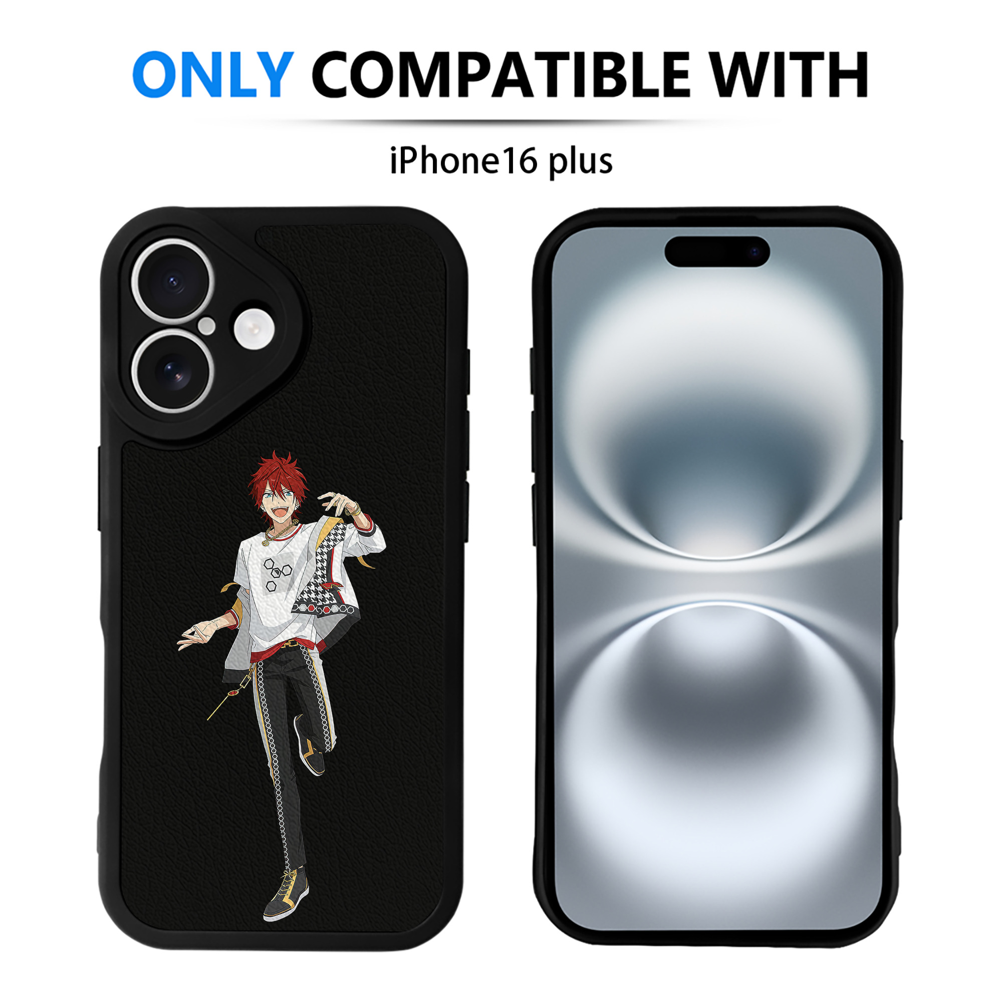 （画像用） あんさんぶるスターズ! Ensemble Stars 【iPhone 16シリーズ対応】シリコンスマホケース（レザー調） 材質：シリコン